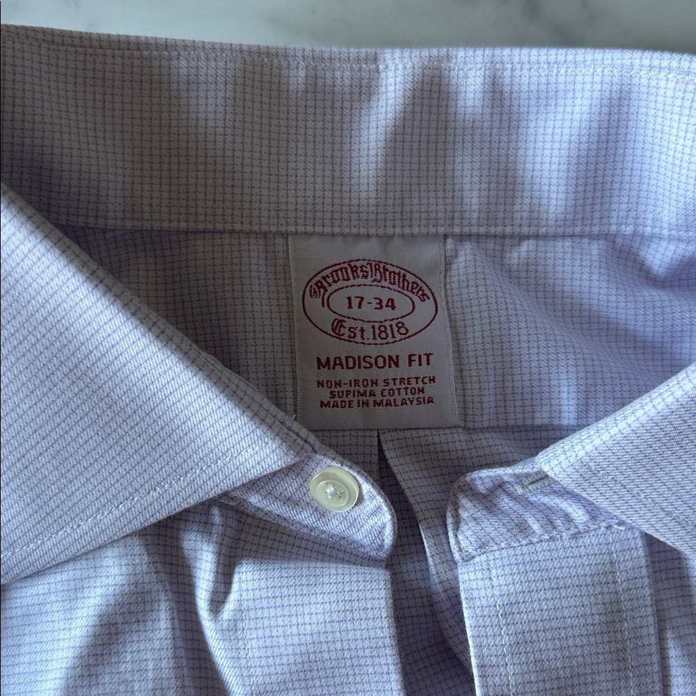 Brooks Brothers | Men's Purple Dress Shirt (17-34)